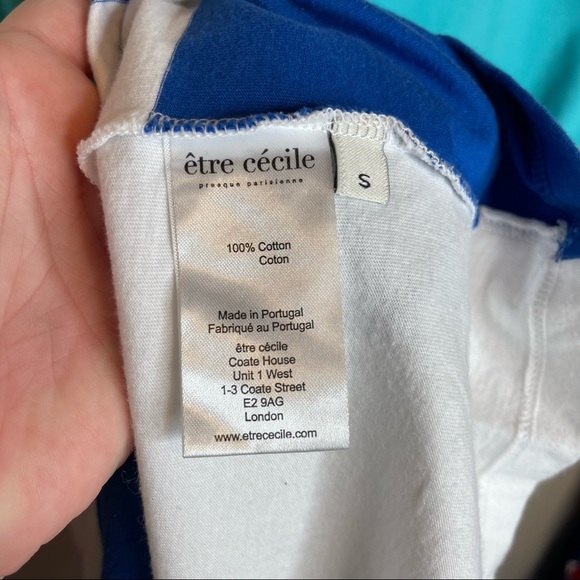 Etre Cecile Striped Color Block T-Shirt Dress Size Small - Picture 8 of 8